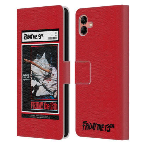 Friday the 13th 1980 Graphics Poster 2 Leather Book Wallet Case Cover For Samsung Galaxy A04 (2022)