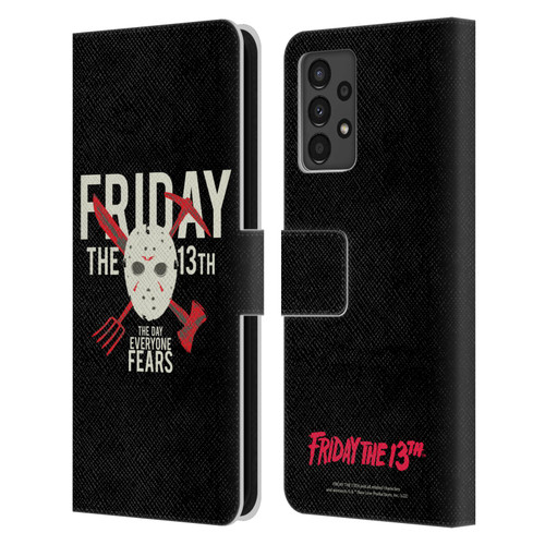 Friday the 13th 1980 Graphics The Day Everyone Fears Leather Book Wallet Case Cover For Samsung Galaxy A13 (2022)