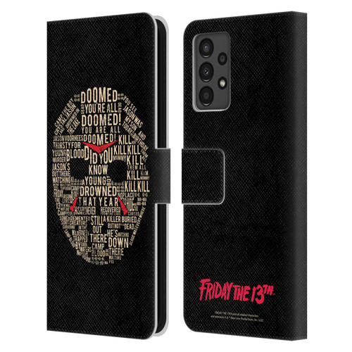 Friday the 13th 1980 Graphics Typography Leather Book Wallet Case Cover For Samsung Galaxy A13 (2022)