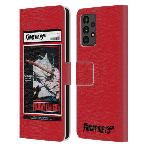 Friday the 13th 1980 Graphics Poster 2 Leather Book Wallet Case Cover For Samsung Galaxy A13 (2022)