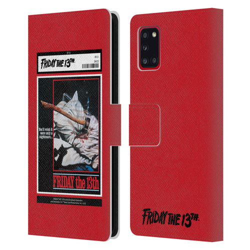 Friday the 13th 1980 Graphics Poster 2 Leather Book Wallet Case Cover For Samsung Galaxy A31 (2020)