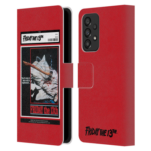 Friday the 13th 1980 Graphics Poster 2 Leather Book Wallet Case Cover For Samsung Galaxy A33 5G (2022)