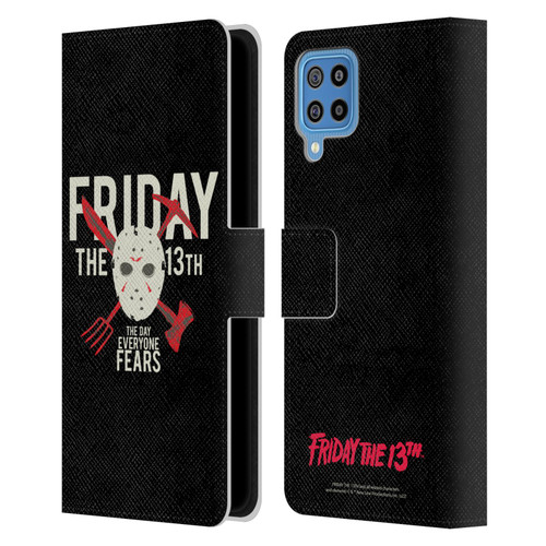 Friday the 13th 1980 Graphics The Day Everyone Fears Leather Book Wallet Case Cover For Samsung Galaxy F22 (2021)
