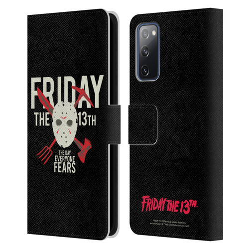 Friday the 13th 1980 Graphics The Day Everyone Fears Leather Book Wallet Case Cover For Samsung Galaxy S20 FE / 5G
