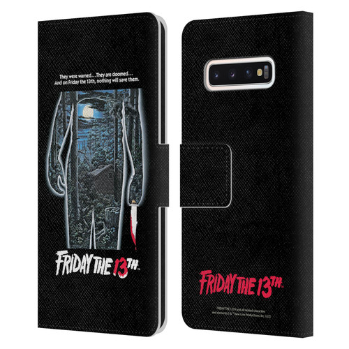Friday the 13th 1980 Graphics Poster Leather Book Wallet Case Cover For Samsung Galaxy S10
