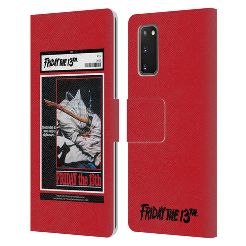 Friday the 13th 1980 Graphics Poster 2 Leather Book Wallet Case Cover For Samsung Galaxy S20 / S20 5G