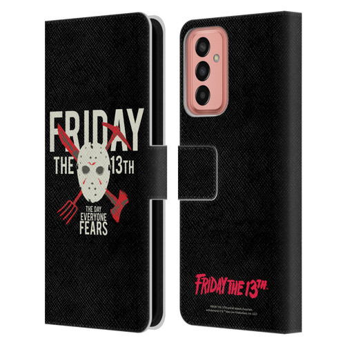 Friday the 13th 1980 Graphics The Day Everyone Fears Leather Book Wallet Case Cover For Samsung Galaxy M13 (2022)