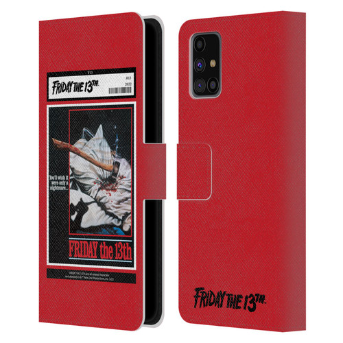 Friday the 13th 1980 Graphics Poster 2 Leather Book Wallet Case Cover For Samsung Galaxy M31s (2020)