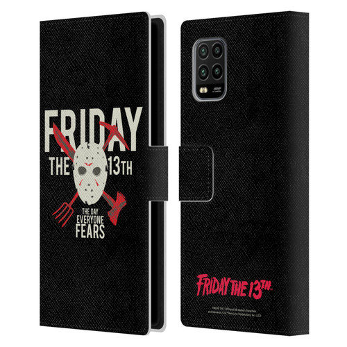 Friday the 13th 1980 Graphics The Day Everyone Fears Leather Book Wallet Case Cover For Xiaomi Mi 10 Lite 5G