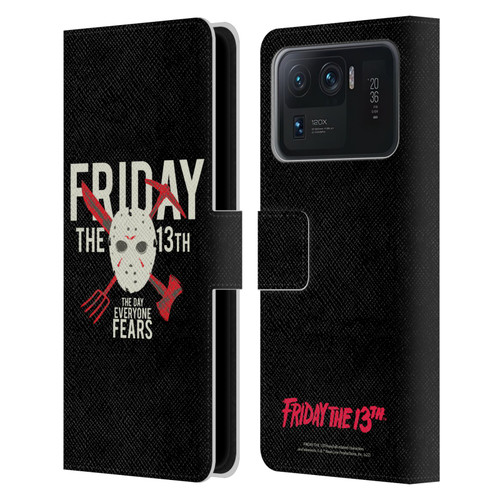 Friday the 13th 1980 Graphics The Day Everyone Fears Leather Book Wallet Case Cover For Xiaomi Mi 11 Ultra