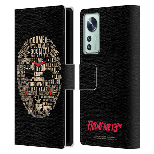 Friday the 13th 1980 Graphics Typography Leather Book Wallet Case Cover For Xiaomi 12