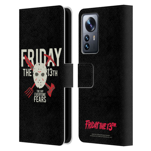 Friday the 13th 1980 Graphics The Day Everyone Fears Leather Book Wallet Case Cover For Xiaomi 12 Pro