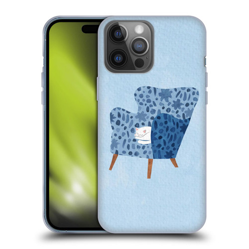Planet Cat Arm Chair Cornflower Chair Cat Soft Gel Case for Apple iPhone 14 Pro Max