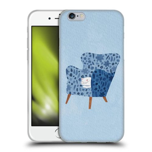 Planet Cat Arm Chair Cornflower Chair Cat Soft Gel Case for Apple iPhone 6 / iPhone 6s