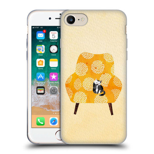 Planet Cat Arm Chair Honey Chair Cat Soft Gel Case for Apple iPhone 7 / 8 / SE 2020 & 2022