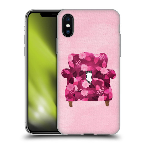 Planet Cat Arm Chair Raspberry Chair Cat Soft Gel Case for Apple iPhone X / iPhone XS