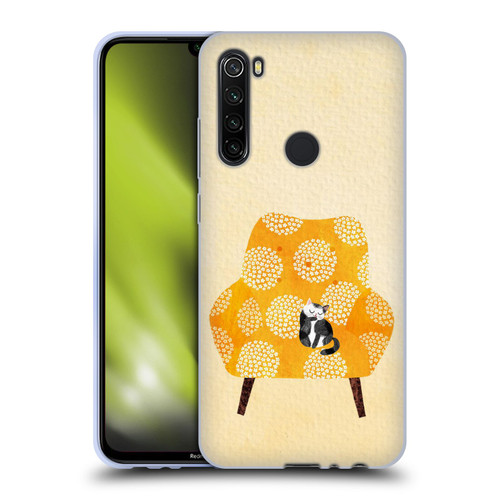 Planet Cat Arm Chair Honey Chair Cat Soft Gel Case for Xiaomi Redmi Note 8T