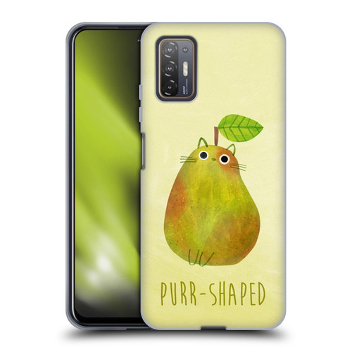 Planet Cat Puns Purr-shaped Soft Gel Case for HTC Desire 21 Pro 5G