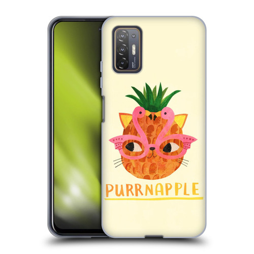 Planet Cat Puns Purrnapple Soft Gel Case for HTC Desire 21 Pro 5G
