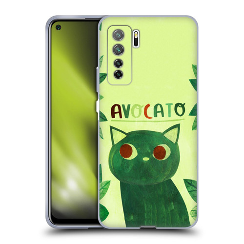 Planet Cat Puns Avocato Soft Gel Case for Huawei Nova 7 SE/P40 Lite 5G