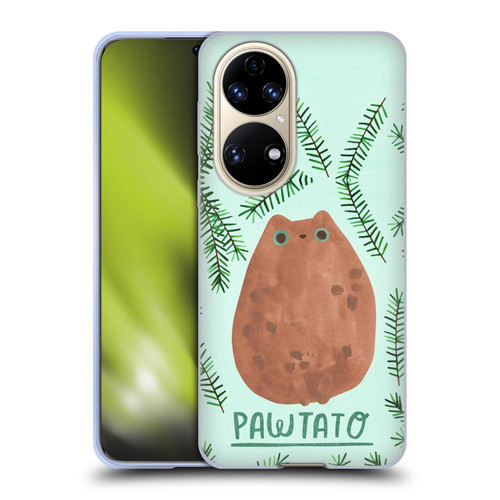 Planet Cat Puns Pawtato Soft Gel Case for Huawei P50