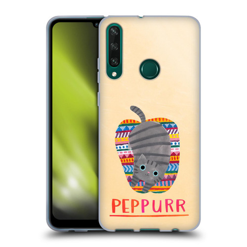 Planet Cat Puns Peppur Soft Gel Case for Huawei Y6p
