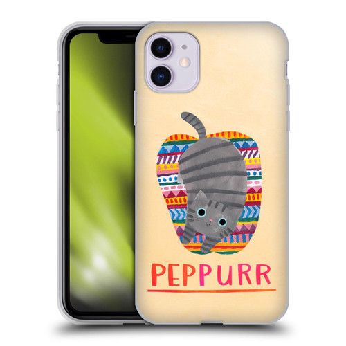 Planet Cat Puns Peppur Soft Gel Case for Apple iPhone 11