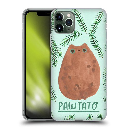 Planet Cat Puns Pawtato Soft Gel Case for Apple iPhone 11 Pro Max