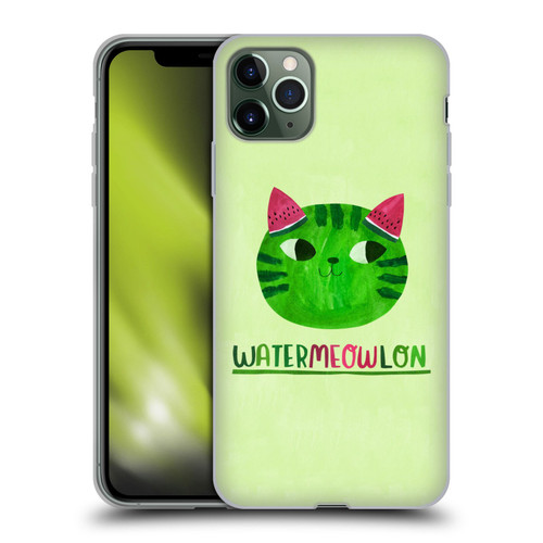 Planet Cat Puns Watermeowlon Soft Gel Case for Apple iPhone 11 Pro Max