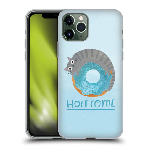 Planet Cat Puns Holesome Soft Gel Case for Apple iPhone 11 Pro