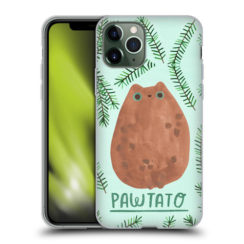 Planet Cat Puns Pawtato Soft Gel Case for Apple iPhone 11 Pro