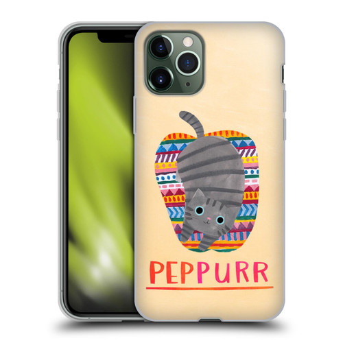 Planet Cat Puns Peppur Soft Gel Case for Apple iPhone 11 Pro