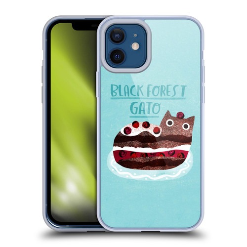 Planet Cat Puns Black Forest Gato Soft Gel Case for Apple iPhone 12 / iPhone 12 Pro