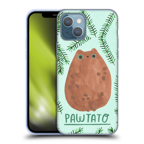 Planet Cat Puns Pawtato Soft Gel Case for Apple iPhone 13