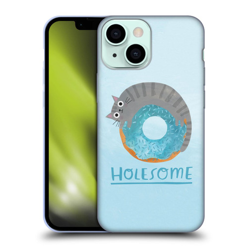 Planet Cat Puns Holesome Soft Gel Case for Apple iPhone 13 Mini