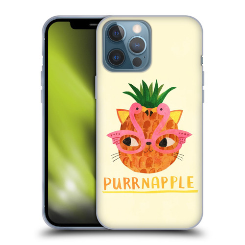 Planet Cat Puns Purrnapple Soft Gel Case for Apple iPhone 13 Pro Max