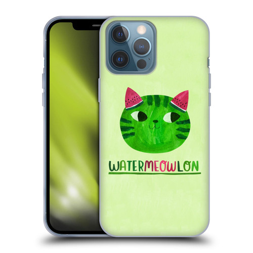Planet Cat Puns Watermeowlon Soft Gel Case for Apple iPhone 13 Pro Max