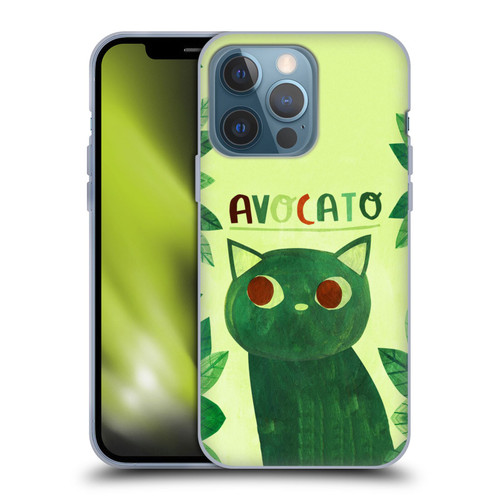 Planet Cat Puns Avocato Soft Gel Case for Apple iPhone 13 Pro