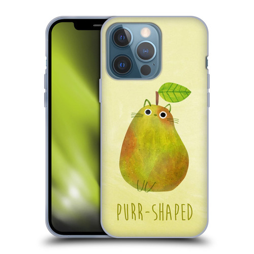 Planet Cat Puns Purr-shaped Soft Gel Case for Apple iPhone 13 Pro
