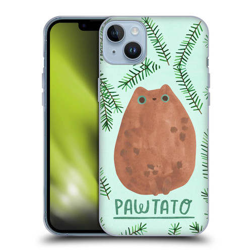 Planet Cat Puns Pawtato Soft Gel Case for Apple iPhone 14 Plus