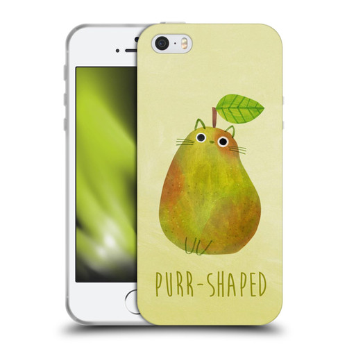 Planet Cat Puns Purr-shaped Soft Gel Case for Apple iPhone 5 / 5s / iPhone SE 2016