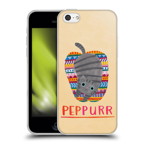 Planet Cat Puns Peppur Soft Gel Case for Apple iPhone 5c