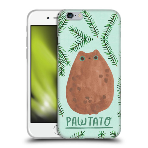 Planet Cat Puns Pawtato Soft Gel Case for Apple iPhone 6 / iPhone 6s