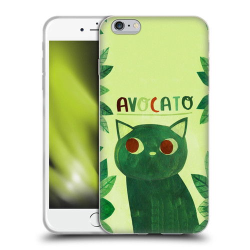 Planet Cat Puns Avocato Soft Gel Case for Apple iPhone 6 Plus / iPhone 6s Plus