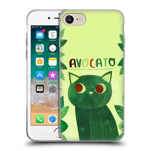 Planet Cat Puns Avocato Soft Gel Case for Apple iPhone 7 / 8 / SE 2020 & 2022