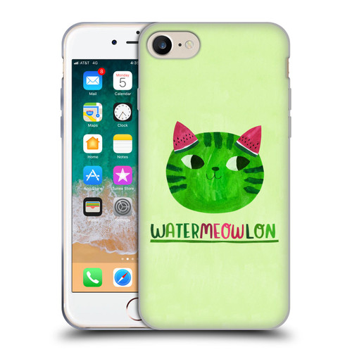 Planet Cat Puns Watermeowlon Soft Gel Case for Apple iPhone 7 / 8 / SE 2020 & 2022