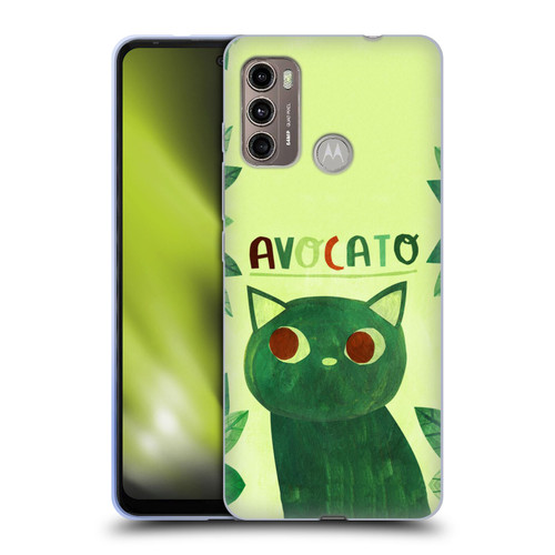 Planet Cat Puns Avocato Soft Gel Case for Motorola Moto G60 / Moto G40 Fusion