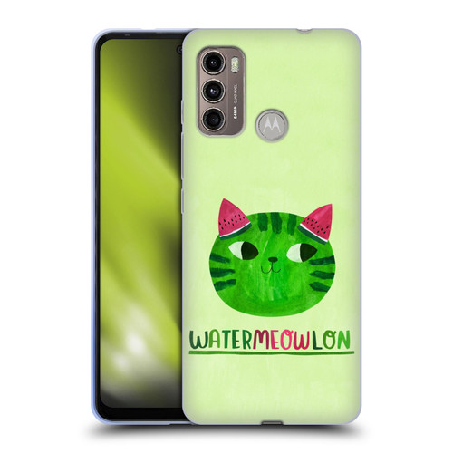 Planet Cat Puns Watermeowlon Soft Gel Case for Motorola Moto G60 / Moto G40 Fusion
