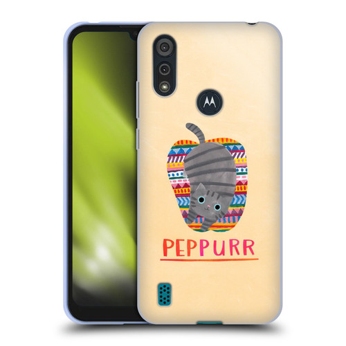 Planet Cat Puns Peppur Soft Gel Case for Motorola Moto E6s (2020)