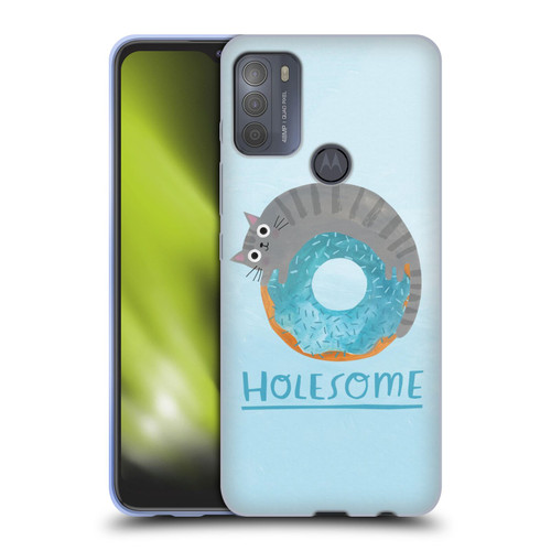 Planet Cat Puns Holesome Soft Gel Case for Motorola Moto G50